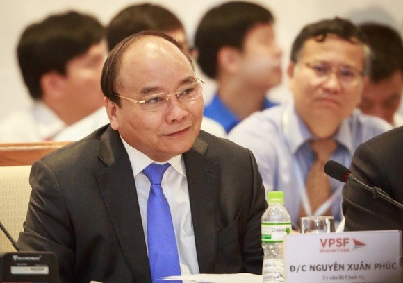 Thủ tướng Chính phủ Nguyễn Xuân Phúc phát biểu tại Diễn đàn Kinh tế tư nhân Việt Nam sáng 31/7. Ảnh: Trí thức trẻ.