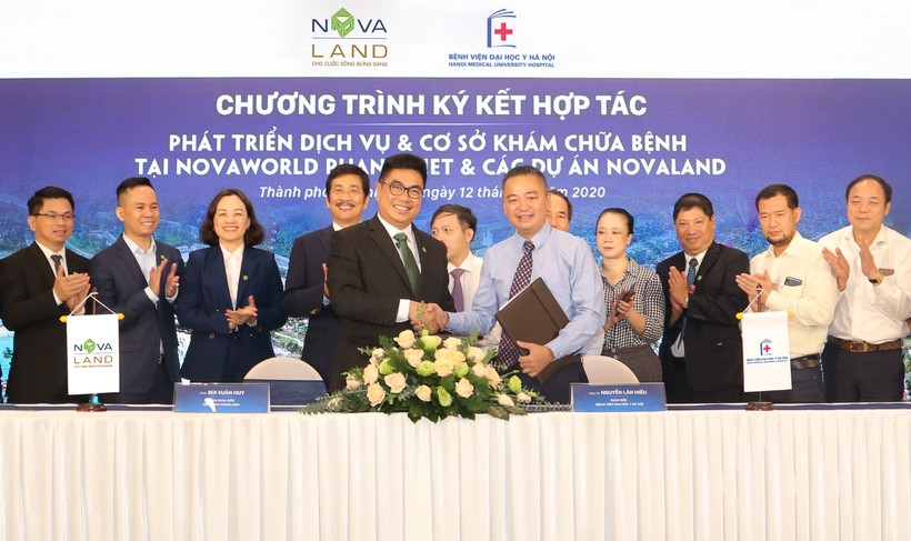 Novaland ký kết hợp tác với bệnh viện Đại học Y Hà Nội phát triển dịch vụ và cơ sở khám chưa bệnh tại NovaWorld Phan Thiet và các Dự án Novaland ngày 12/10/2020