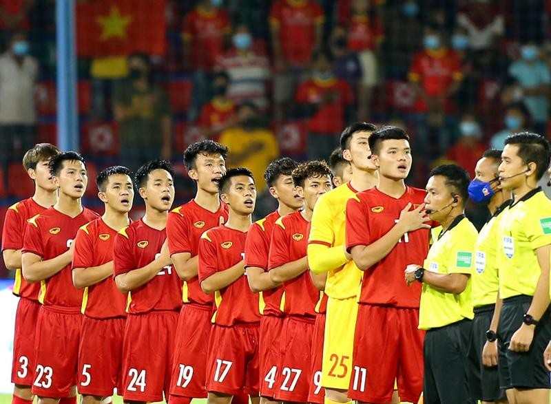 U23 Việt Nam đang chờ hội quân đá bán kết. Ảnh VFF.