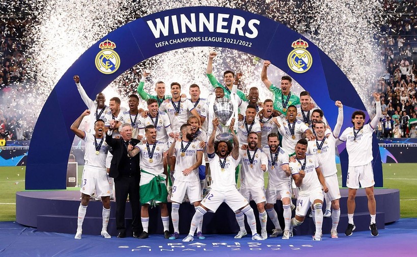  Real Madrid lần thứ 14 đăng quang tại Champions League . Ảnh CLB.