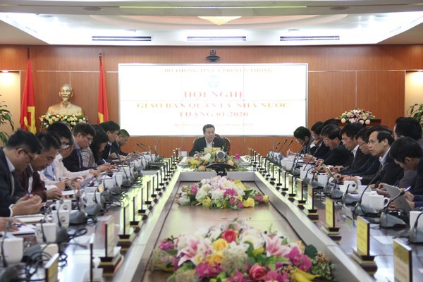 Bộ trưởng Bộ TT&TT Nguyễn Mạnh Hùng phát biểu tại Hội nghị