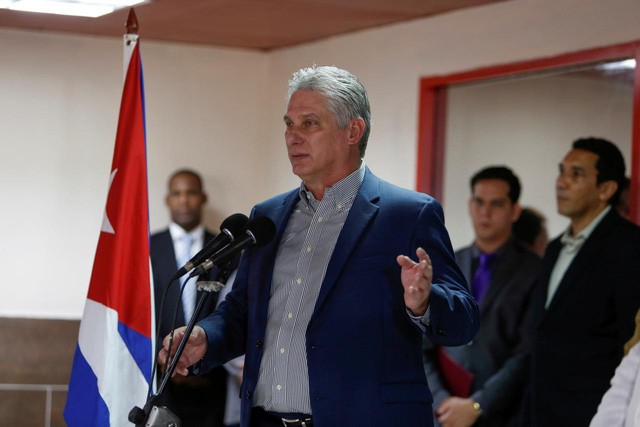 Chủ tịch Cuba, ông Miguel Diaz-Canel - Ảnh: Reuters.

