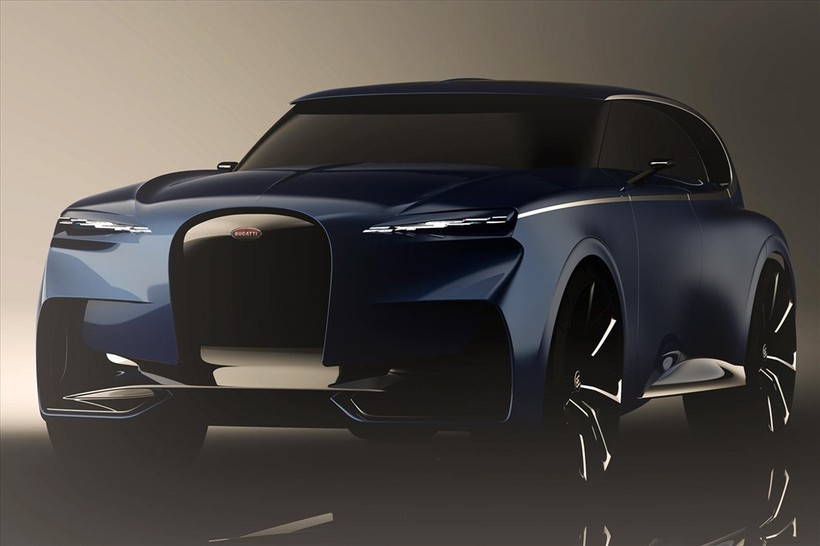 Hãng Bugatti sẽ dùng bản thiết kế của Sajdin Osmancevic để sản xuất rộng rãi xe ở phân khúc SUV ? Ảnh: Carbuzz
