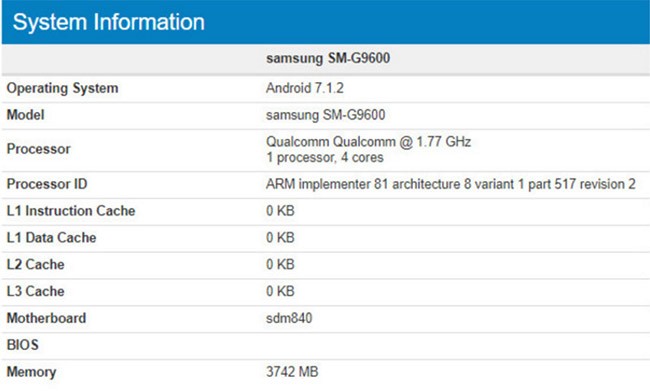 Samsung SM-G9600 lộ diện, có phải là Galaxy S8 mini? ảnh 1 Samsung SM-G9600 lộ diện, có phải là Galaxy S8 mini? ảnh 1