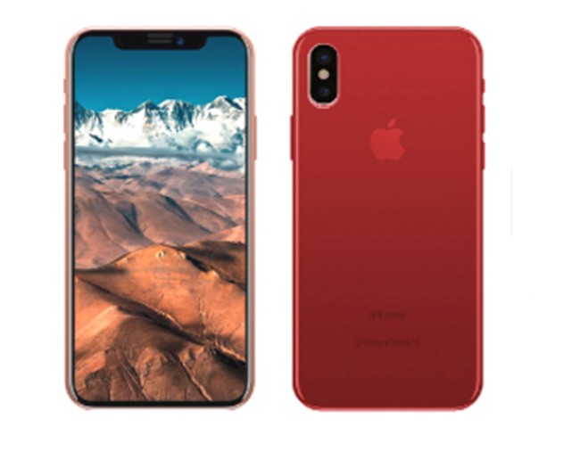 Bạn có thích iPhone X có màu đỏ? (ảnh: Phone Arena)