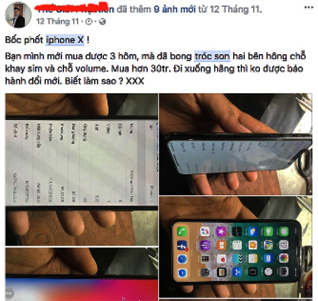 Một số iPhone X bị bong sơn, Apple tiết kiệm chi phí gia công? ảnh 3 Một số iPhone X bị bong sơn, Apple tiết kiệm chi phí gia công? ảnh 3
