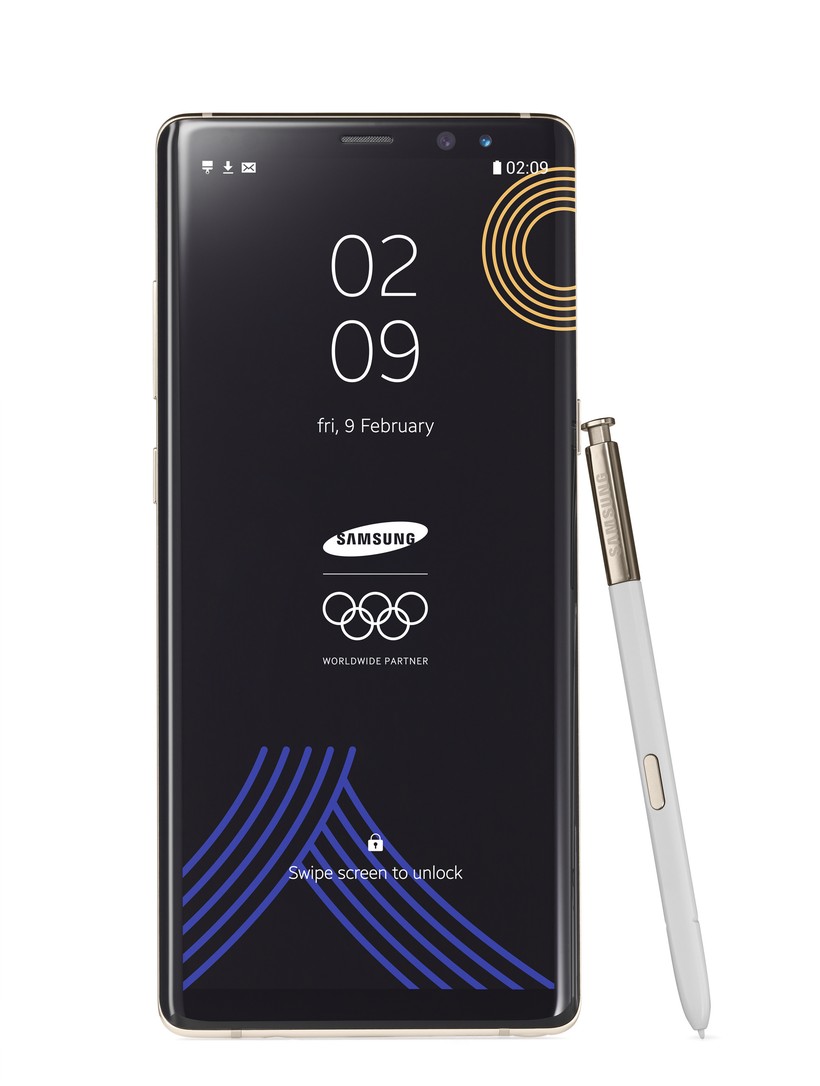 Samsung chào đón Olympic Mùa đông bằng phiên bản Galaxy Note 8 đặc biệt ảnh 1 Samsung chào đón Olympic Mùa đông bằng phiên bản Galaxy Note 8 đặc biệt ảnh 1