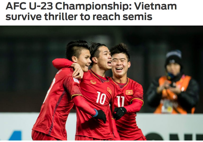 Việt Nam quả cảm tiến vào bán kết (Fox Sport Asia)