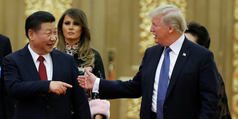 Tổng thống Hoa Kỳ Donald Trump và Chủ tịch Trung Quốc Tập Cận Bình (ảnh Reuters)