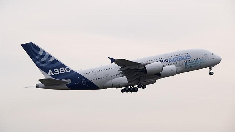 Mẫu máy bay chở khách lớn nhất thế giới A380 của Airbus