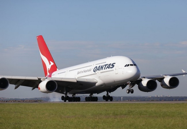 Chiếc Airbus A380 của hãng Qantas (Ảnh Qantas)
