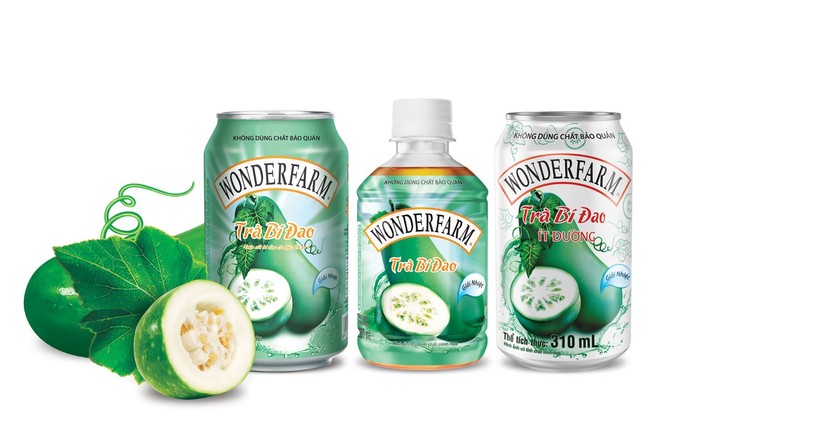 Trà bí đao Wonderfarm, sản phẩm nổi bật của  Công ty cổ phần thực phẩm Quốc tế.