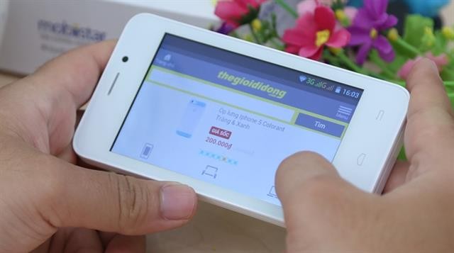 Mobiistar touch bean 402c là một chiếc smartphone rẻ nhất Việt Nam hiện nay khi chỉ có giá 800 nghìn đồng.