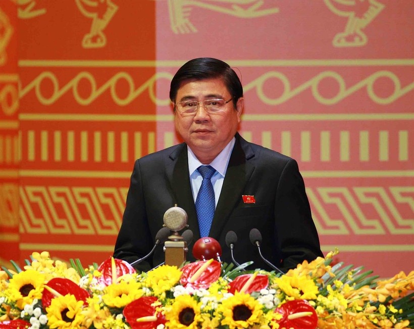 ông Nguyễn Thành Phong, Ủy viên Ban Chấp hành Trung ương Đảng, Phó Bí thư Thành ủy, Chủ tịch UBND thành phố Hồ Chí Minh nhiệm kỳ 2016- 2021.