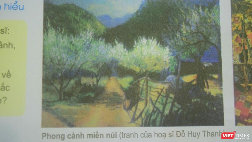 Tranh "Phong cảnh miền núi" của họa sĩ Đỗ Huy Thanh được tác giả cho biết là đã bị "phớt lờ" chuyện tác quyền? 