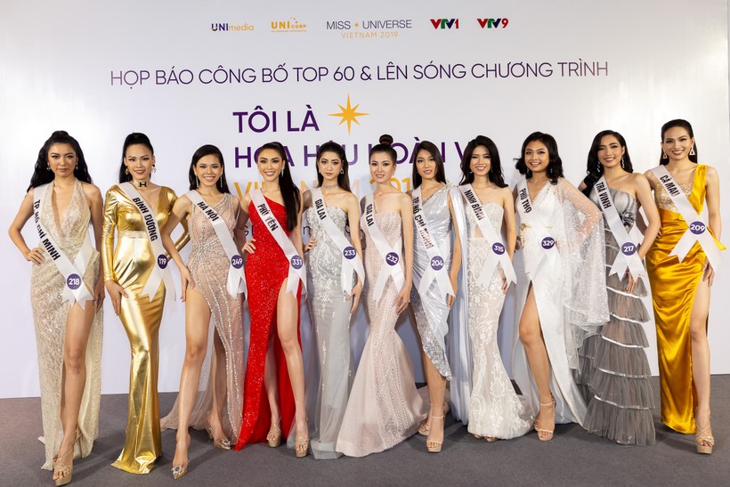 BTC Hoa hậu Hoàn Vũ Việt Nam vừa chính thức công bố Top 60 nhan sắc 