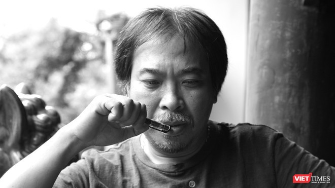 Nhà thơ Nguyễn Quang Thiều (Ảnh: Nguyễn Đình Toán)