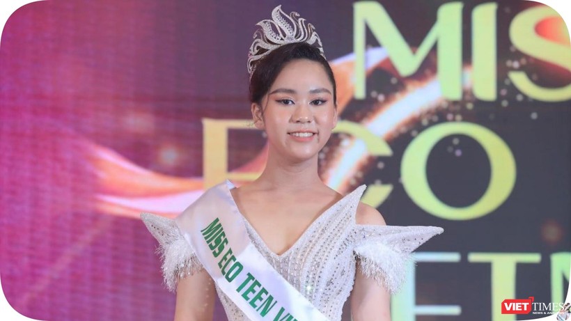 Bella Vũ Huyền Diệu đăng quang Miss Eco Teen Việt Nam, đại diện đi thi Miss Eco Teen International tại Ai Cập tháng 12 tới