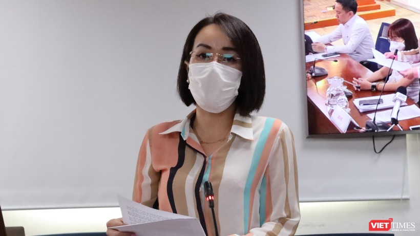 Phó Chánh văn phòng Sở Y tế Lê Thiện Quỳnh Như nhấn mạnh WHO chưa khuyến khích tiêm vaccine đậu mùa khỉ toàn dân