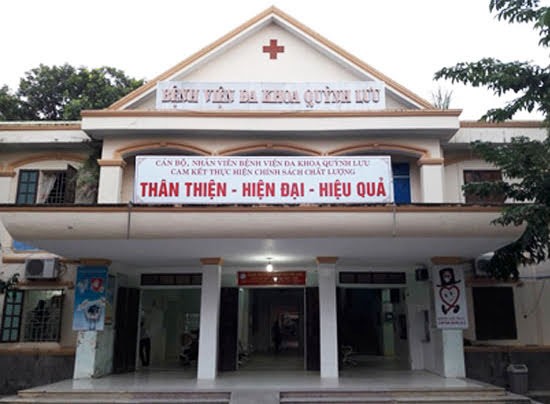 Bệnh viện Đa khoa huyện Quỳnh Lưu - nơi xảy ra vụ việc.