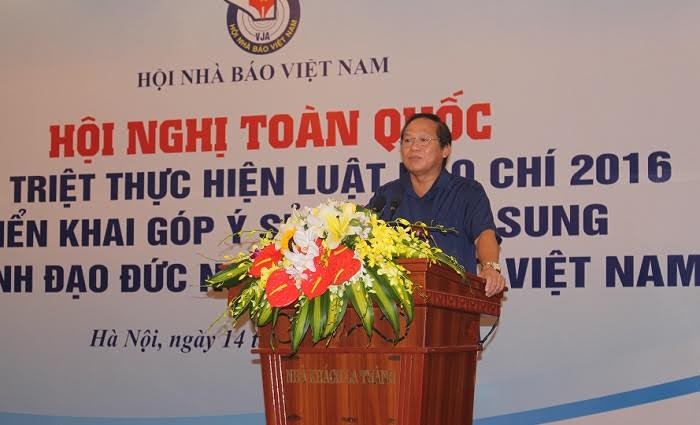 Bộ trưởng Trương Minh Tuấn: "Người làm báo có thể chưa vi phạm pháp luật, nhưng cũng không được vi phạm đạo đức nghề nghiệp của người làm báo".