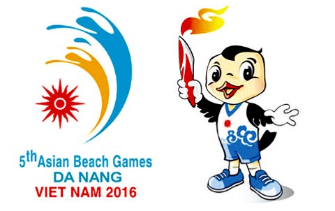 ​Hình tượng chim yến, một loài chim đặc trưng của vùng biển miền Trung Việt Nam, trở thành biểu tượng Đại hội thể thao Bãi Biển Châu Á 2016.
