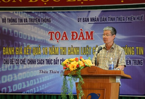 Thứ trưởng Nguyễn Thành Hưng phát biểu tại buổi tọa đàm