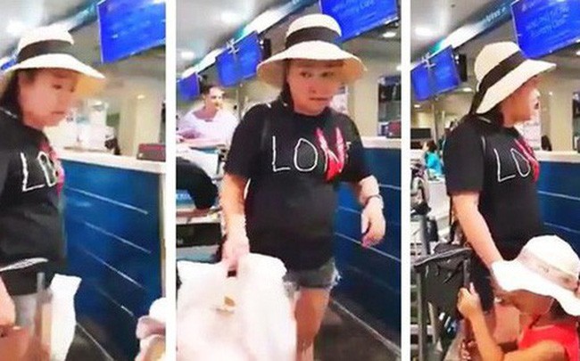 Nữ hành khách Lê Thị Hiền gây rối tại sân bay Tân Sơn Nhất ngày 11/8/2019.