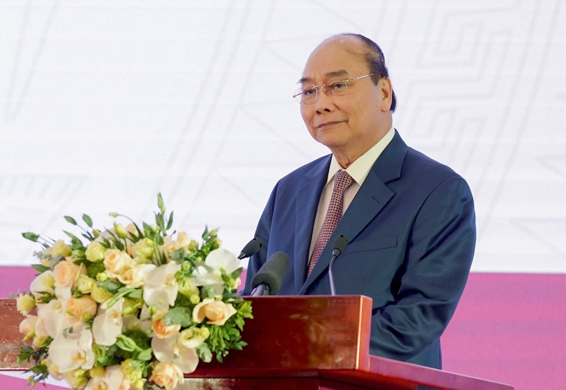 Thủ tướng Nguyễn Xuân Phúc phát biểu tại lễ khai trương