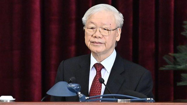 Tổng Bí thư Nguyễn Phú Trọng phát biểu bế mạc Hội nghị Trung ương 5.