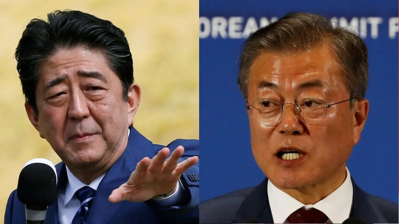 Căng thẳng giữa Nhật Bản và Hàn Quốc đã đẩy hai nước tới sát bờ vực một cuộc chiến thương mại (Ảnh: FT)