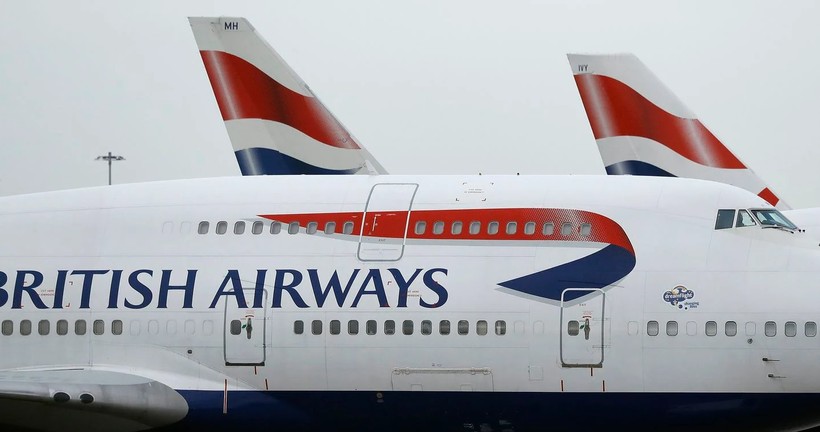 Một chiếc máy bay của British Airlines hạ cánh tại sân bay Heathrow ở thủ đô London (Ảnh: Washington Post)