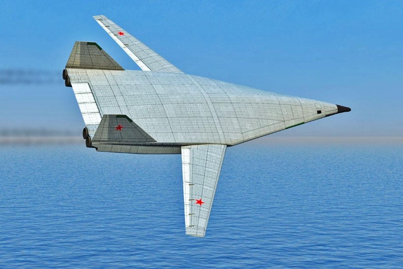 Mẫu máy bay tầm xa PAK DA của Nga (Ảnh: Sputnik)
