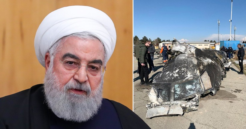 Chính quyền Tổng thống Hassan Rouhani đang chịu sức ép lớn trước sự phẫn nộ của những người biểu tình sau vụ bắn nhầm máy bay (Ảnh: Newsfeed)