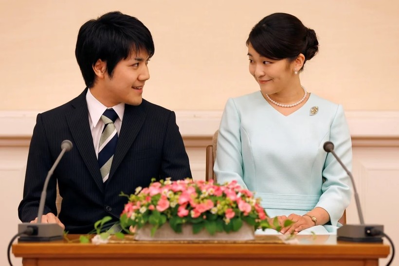 Công chúa Mako và vị hôn phu Kei Komuro (Ảnh: Reuters)