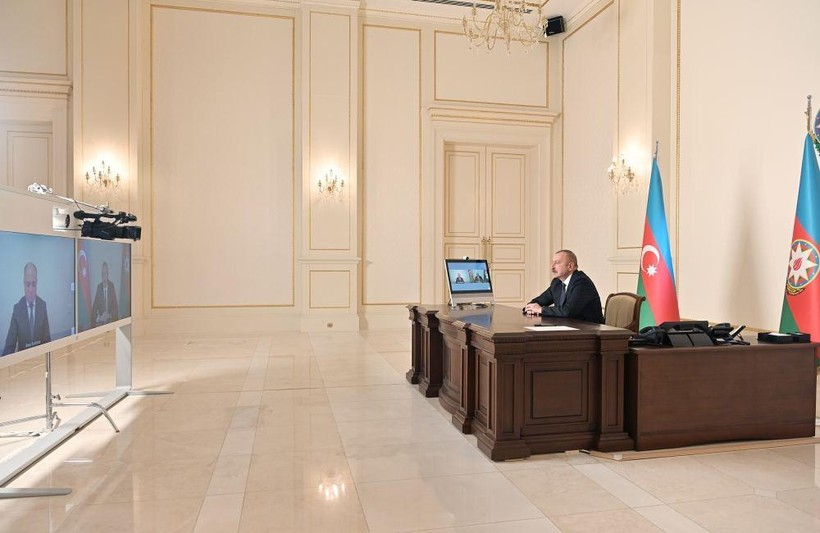 Tổng thống Azerbaijan Ilham Aliyev (Ảnh: Trend)