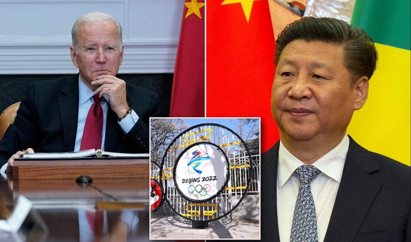 Chính quyền Tổng thống Mỹ Joe Biden dự định tuyên bố tẩy chay Thế vận hội mùa Đông 2022 tổ chức tại Bắc Kinh (Ảnh: DailyMail)