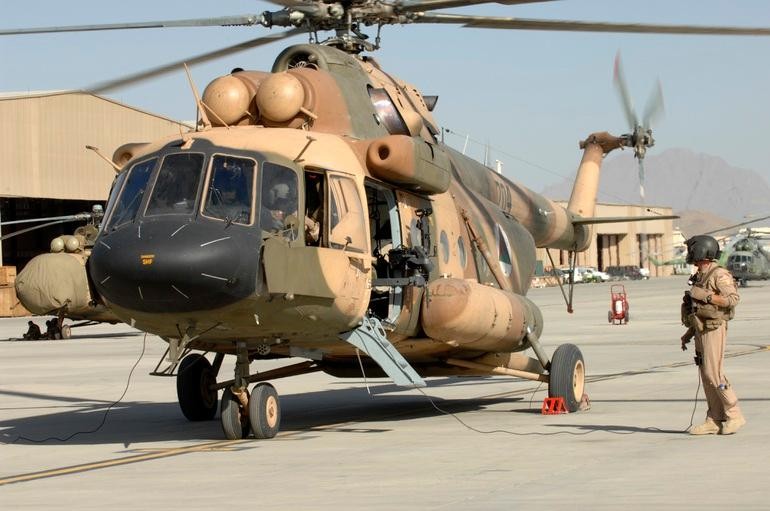 Một trực thăng Mi-17 của quân đội Afghanistan cũ (Ảnh: Wikipedia).