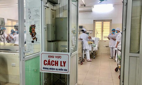 Khu vực cách ly bệnh nhân tại Trung tâm nhiệt đới, Bệnh viện Bạch Mai, Hà Nội. Ảnh: BVCC