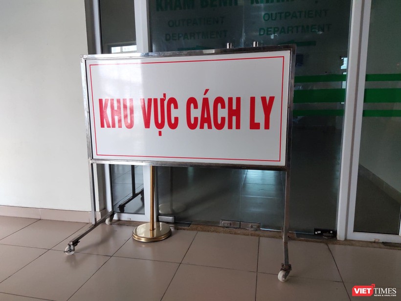 Khu vực cách ly bệnh nhân mắc COVID-19 (Ảnh: Minh Thúy) 