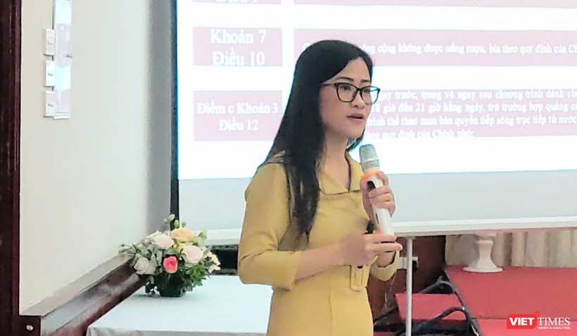 ThS. Trần Thị Trang – Phó Vụ trưởng Vụ Pháp chế, Bộ Y tế (Ảnh: Minh Thúy) 