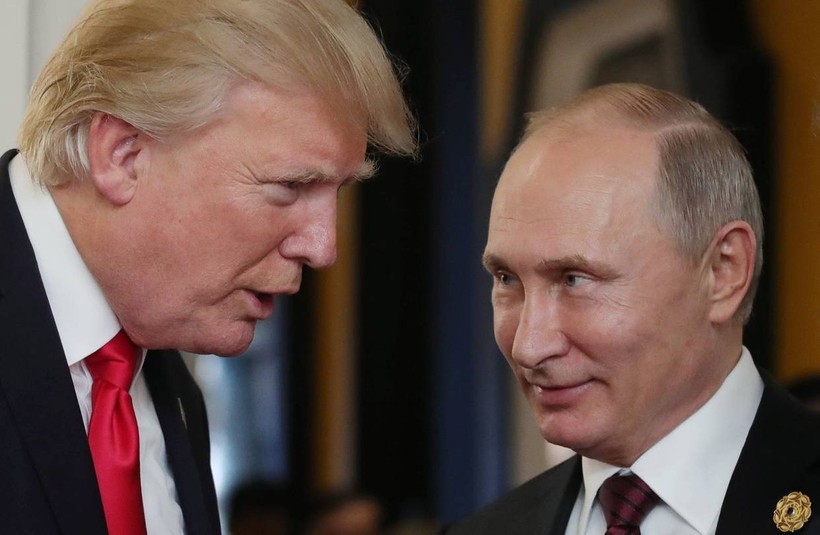 Tổng thống Mỹ Donald Trump và tổng thống Nga Vladimir Putin.