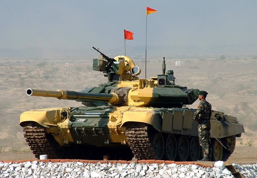 Xe tăng T-90 của Ấn Độ.