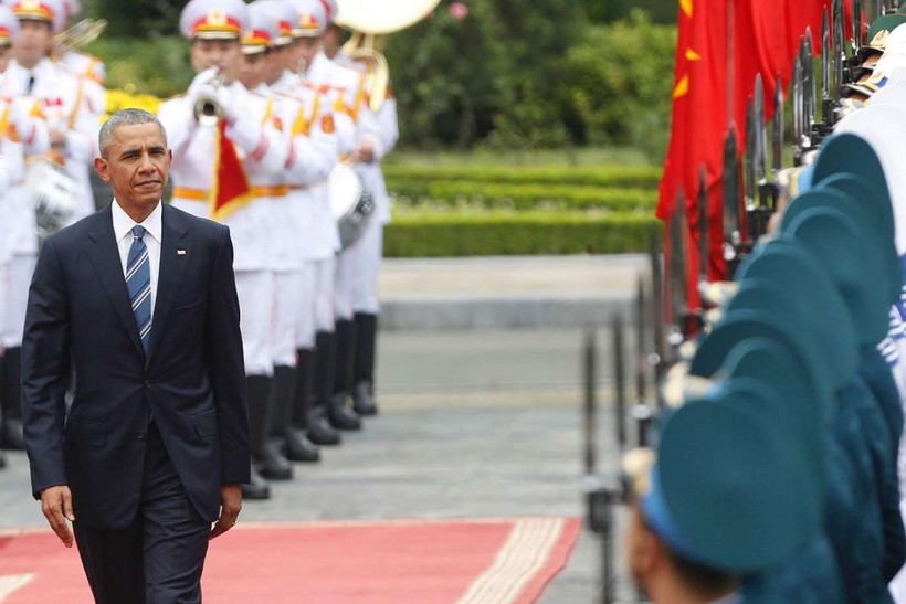 Tổng thống Hoa Kỳ Barack Obama trong chuyến thăm Việt Nam.