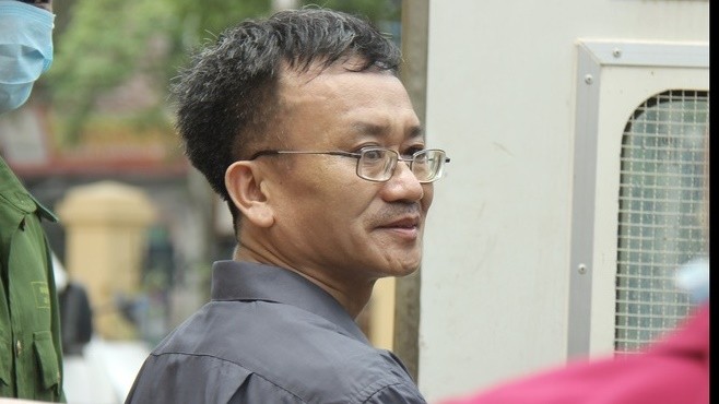 Bị cáo Nguyễn Quang Vinh bị cáo buộc chủ mưu vụ nâng điểm, VKS đề nghị mức án 7 đến 8 năm tù. Ảnh: Zing