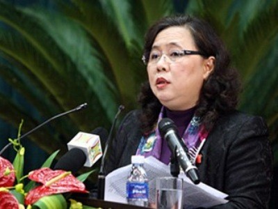Bà Nguyễn Thị Bích Ngọc được giới thiệu vào chức danh Chủ tịch HĐND thành phố Hà Nội.