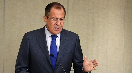 Ngoại trưởng Nga Sergey Lavrov phát biểu trước Hạ viện Nga. Ảnh: RIA Novosti