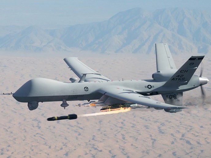 Một máy bay không người lái thuộc dòng MQ-9 Reaper của Mỹ - Ảnh: USAF