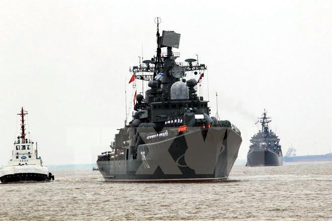 Tàu khu trục Bystry của Hải quân Nga. Ảnh: TTXVN