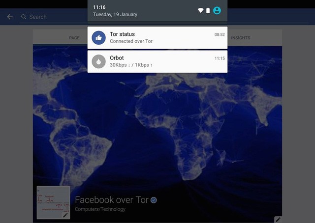 Facebook trên Android tích hợp Tor, công cụ của các hacker
